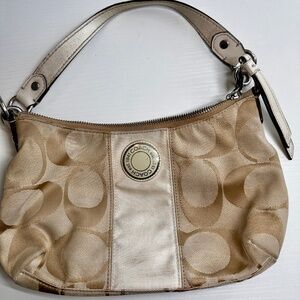 Beige Vintage Coach purse